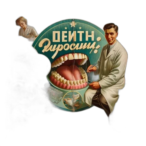 food, concept art, soviet-era, dental transparent PNG cut-out