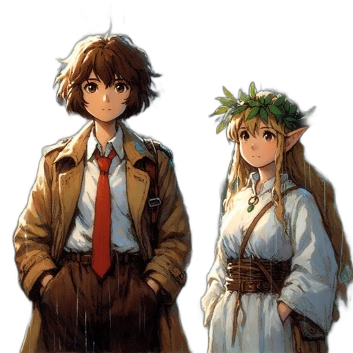 jacket, anime, concept art, pixel art transparent PNG cut-out