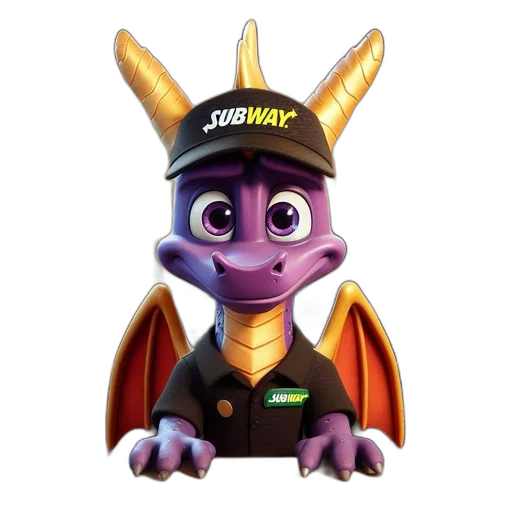 dragon, staff, animal, hat transparent PNG cut-out