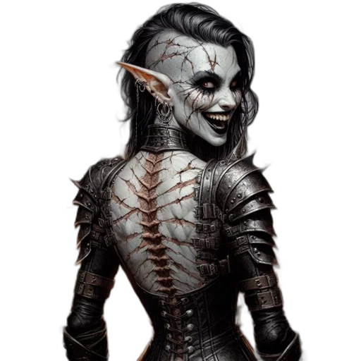 staff, face, creature, fantasy art transparent PNG cut-out