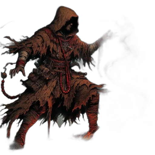 staff, mask, creature, weapon transparent PNG cut-out