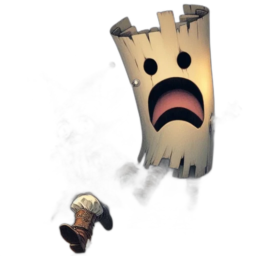 crown, staff, mask, face transparent PNG cut-out
