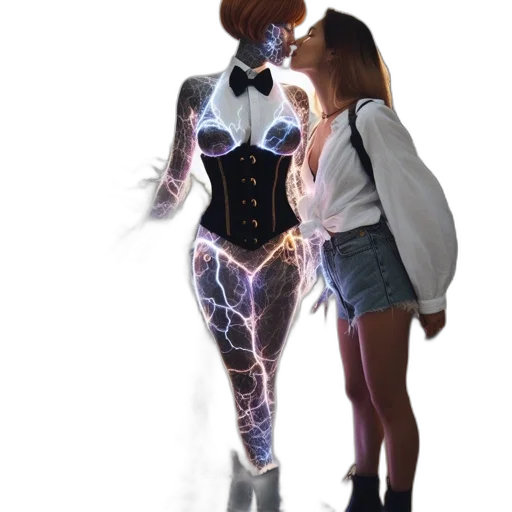 robot, dress, jacket, creature transparent PNG cut-out