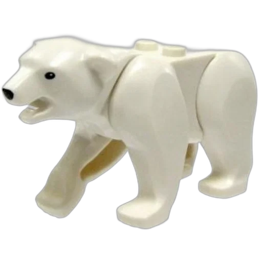 animal, 3d render, white, lego transparent PNG cut-out