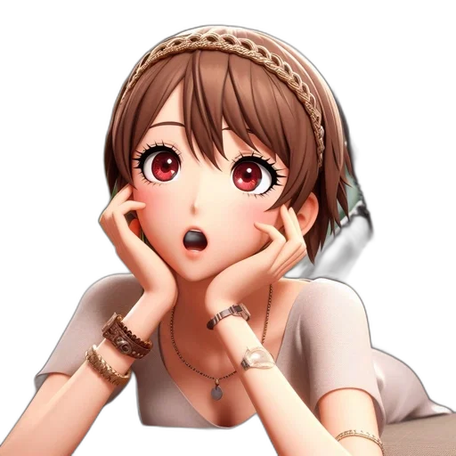 face, jewelry, weapon, staff transparent PNG cut-out