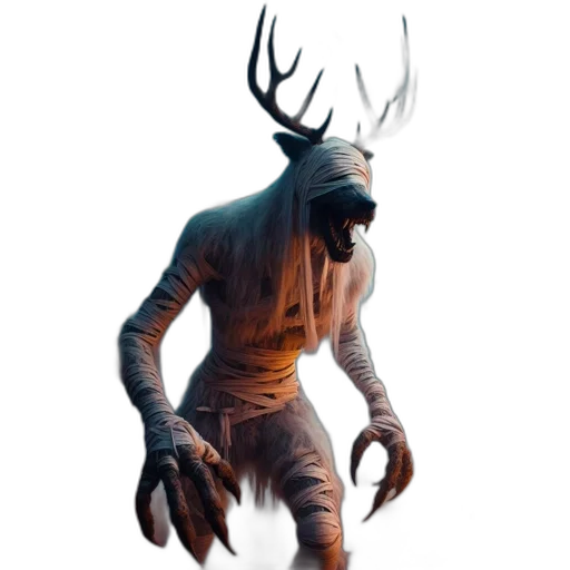 creature, mask, animal, staff transparent PNG cut-out