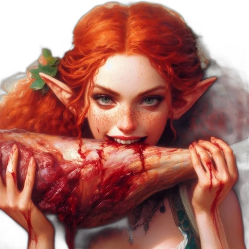 fantasy art, concept art, comic book art, photorealistic transparent PNG cut-out