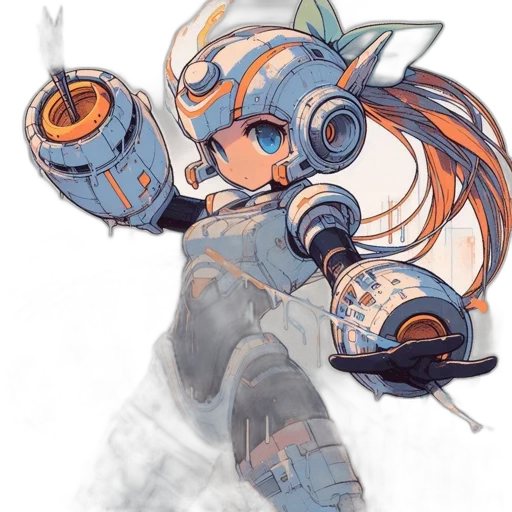 weapon, robot, staff, sword transparent PNG cut-out