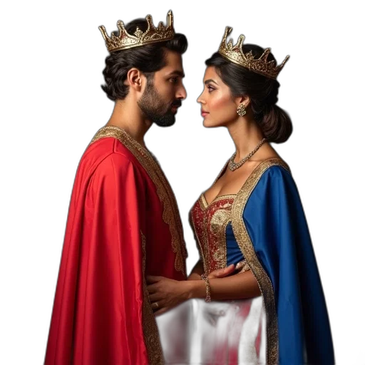crown, dress, man, woman transparent PNG cut-out