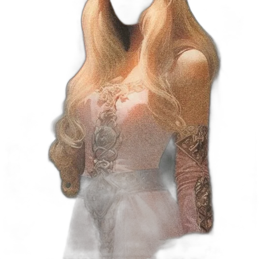 dress, hair, mask, face transparent PNG cut-out