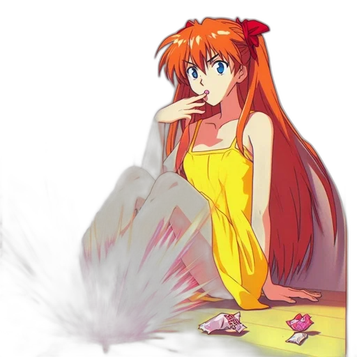 dress, weapon, dragon, hair transparent PNG cut-out