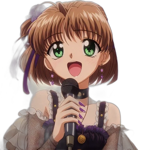 weapon, staff, face, dress transparent PNG cut-out