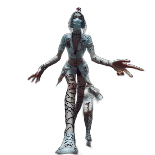 robot, creature, staff, mask transparent PNG cut-out