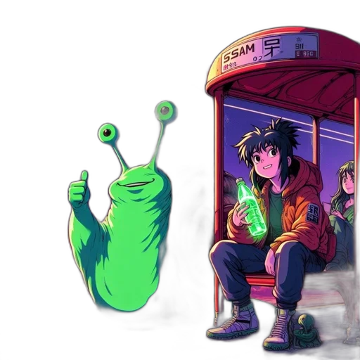 umbrella, bottle, jacket, staff transparent PNG cut-out