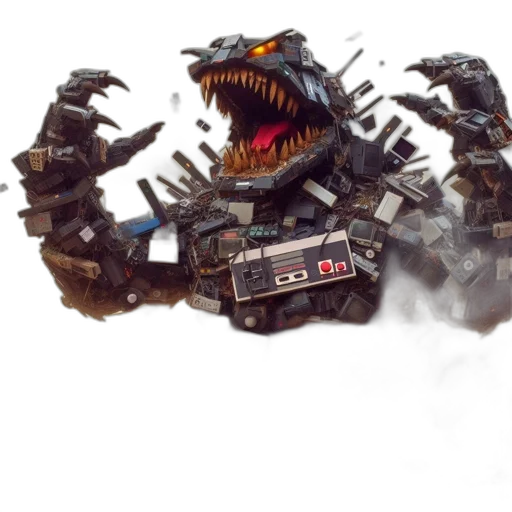 robot, dragon, creature, weapon transparent PNG cut-out