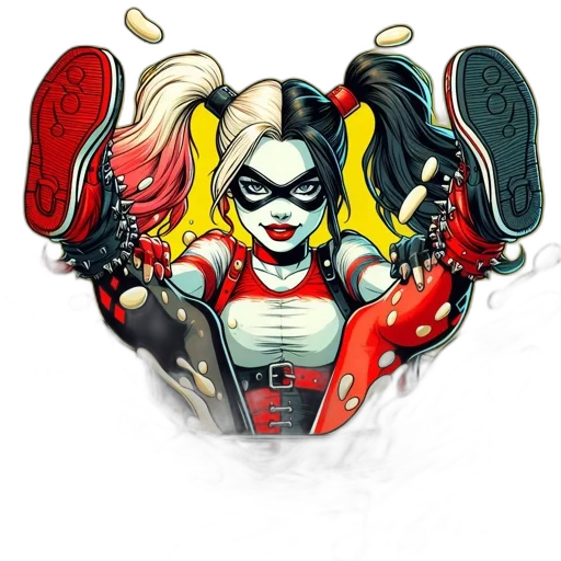 mask, jewelry, shoes, comic book art transparent PNG cut-out