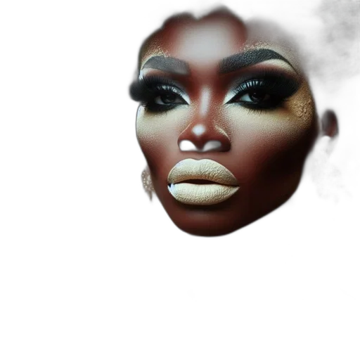 face, mask, creature, hair transparent PNG cut-out