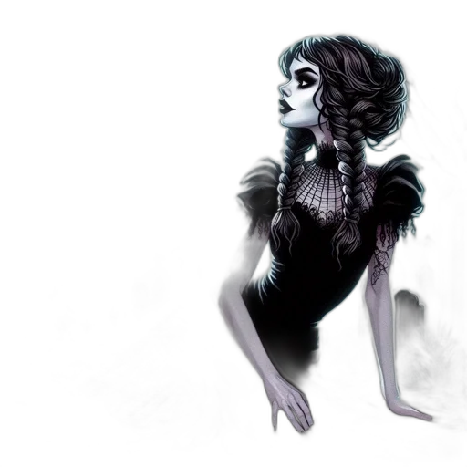dress, creature, concept art, fantasy art transparent PNG cut-out