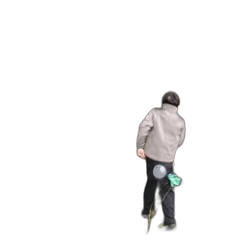jacket, creature, robot, staff transparent PNG cut-out