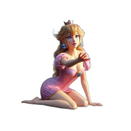 dress, staff, crown, weapon transparent PNG cut-out