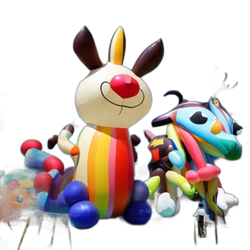 animal, staff, creature, 3d render transparent PNG cut-out