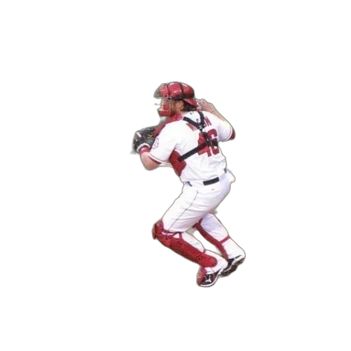 baseball, player, white, uniform transparent PNG cut-out
