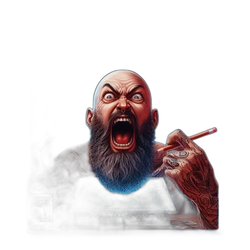 face, creature, concept art, photorealistic transparent PNG cut-out