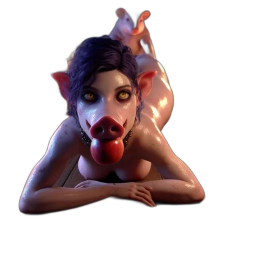 mask, creature, face, staff transparent PNG cut-out
