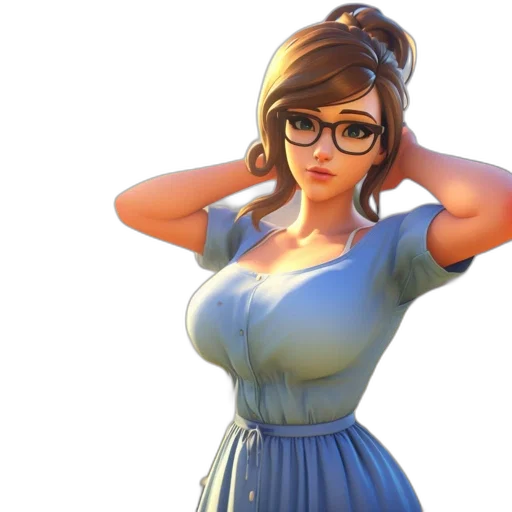 dress, staff, face, robot transparent PNG cut-out