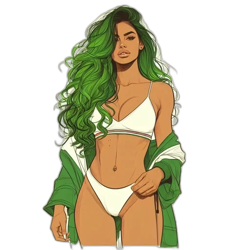 cartoon, comic book art, concept art, fantasy art transparent PNG cut-out