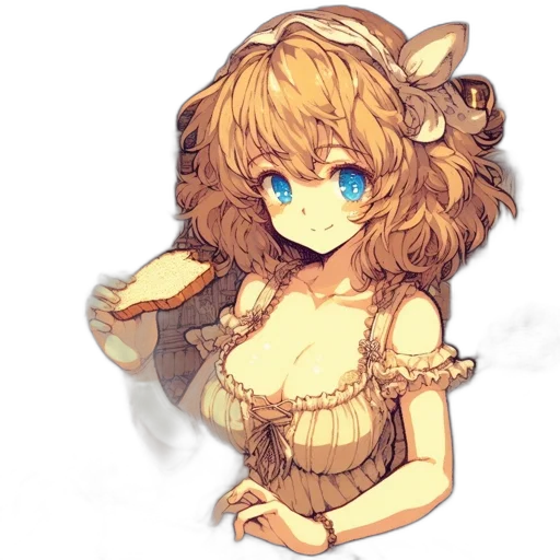 dress, staff, creature, crown transparent PNG cut-out