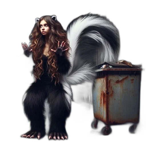 creature, hair, animal, concept art transparent PNG cut-out