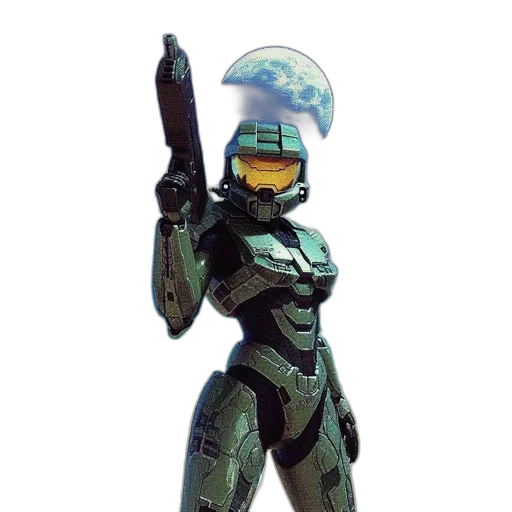 robot, weapon, staff, concept art transparent PNG cut-out