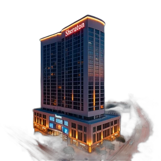 building, concept art, photorealistic, 3d render transparent PNG cut-out