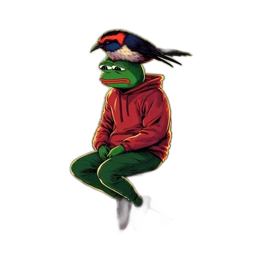 jacket, hat, creature, pixel art transparent PNG cut-out