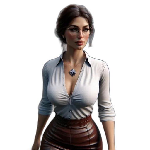 dress, staff, jacket, jewelry transparent PNG cut-out