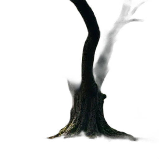 tree, creature, hair, staff transparent PNG cut-out