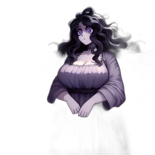 dress, creature, crown, staff transparent PNG cut-out