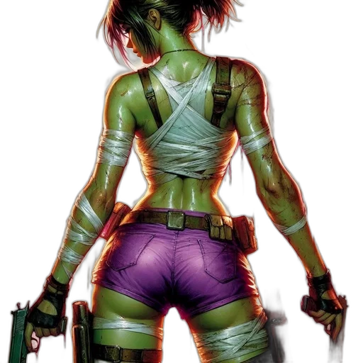 concept art, cyberpunk, comic book art, fantasy art transparent PNG cut-out