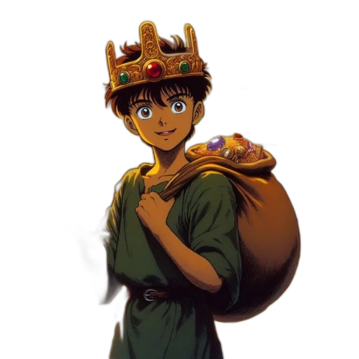 crown, staff, concept art, fantasy art transparent PNG cut-out