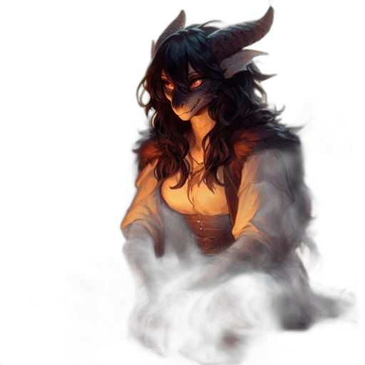 dragon, mask, creature, dress transparent PNG cut-out