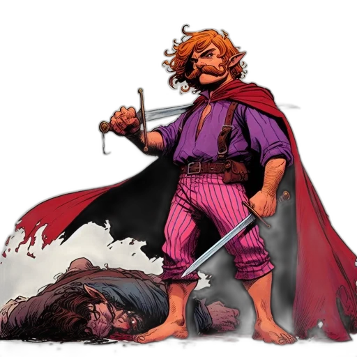 comic book art, concept art, confident, warrior transparent PNG cut-out