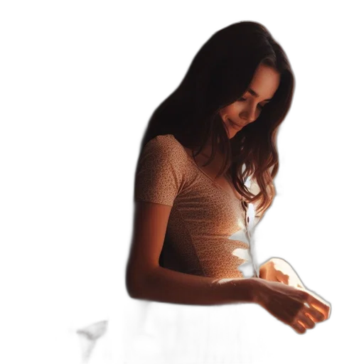 dress, jewelry, photorealistic, young transparent PNG cut-out