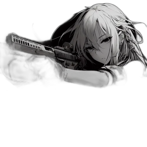 weapon, sword, hair, mask transparent PNG cut-out