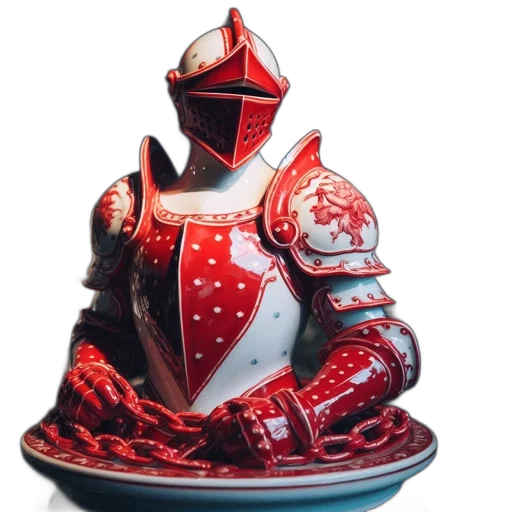 robot, mask, crown, sword transparent PNG cut-out