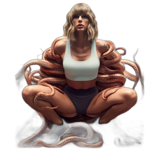 creature, food, hair, dress transparent PNG cut-out