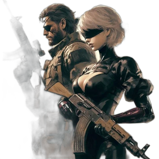 weapon, concept art, cyberpunk, comic book art transparent PNG cut-out