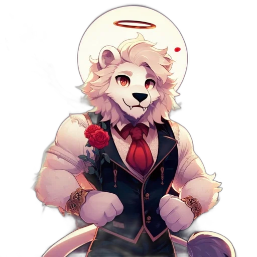 staff, flower, jacket, dress transparent PNG cut-out