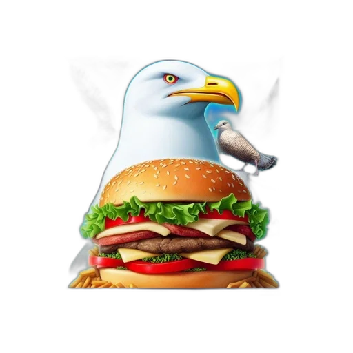 food, animal, creature, 3d render transparent PNG cut-out