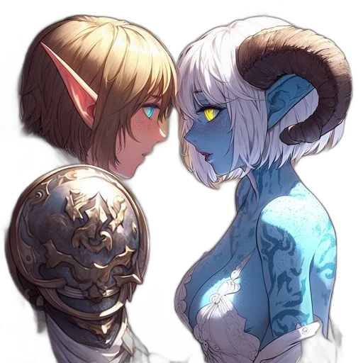 mask, fantasy art, concept art, watercolor transparent PNG cut-out
